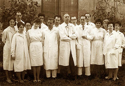 Die Mitarbeiter des Anatomischen Instituts im 1962